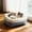 Blue, variant on Kumdkd 16.92 Inch Winter Cat Bed with Removable Cushion, Blue Plush Pet Nest for Cats and Small Dogs, Soft Fluffy Anti-Slip Cushioned Bed with High Walls for Warmth and Security