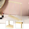 thumbnail image 6 of FVDPWYE Necklace Display Holder Jewelry Display Rack Wood Anti Slip Base Necklace Hanger 18 Hooks, 6 of 9