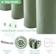thumbnail image 5 of Cortina de ducha Dynamene Long Waffle Weave, 200 x 180 cm, color verde salvia, 5 of 6