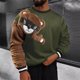 thumbnail image 1 of Blusas y camisas de manga larga con cuello redondo para hombre, estilo casual, con bloques de color, cuello redondo, manga larga, estilo jersey, blusa de poliéster para hombre., 1 of 8