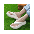 thumbnail image 2 of White Simple Style Women's Slipper, Home And Outdoor Beach Shoes, Thick Sole Elevator, Soft, Comfortable, Skid-Resistant And Wear-Resistant, 2 of 5