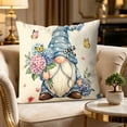 thumbnail image 4 of YiJuHui Summer Fresh Hydrangea Print Throw Pillow Cover Soft Breathable Linen Texture Cushion Case for Sofa Bedroom Balcony Home Decorative, 4 of 5