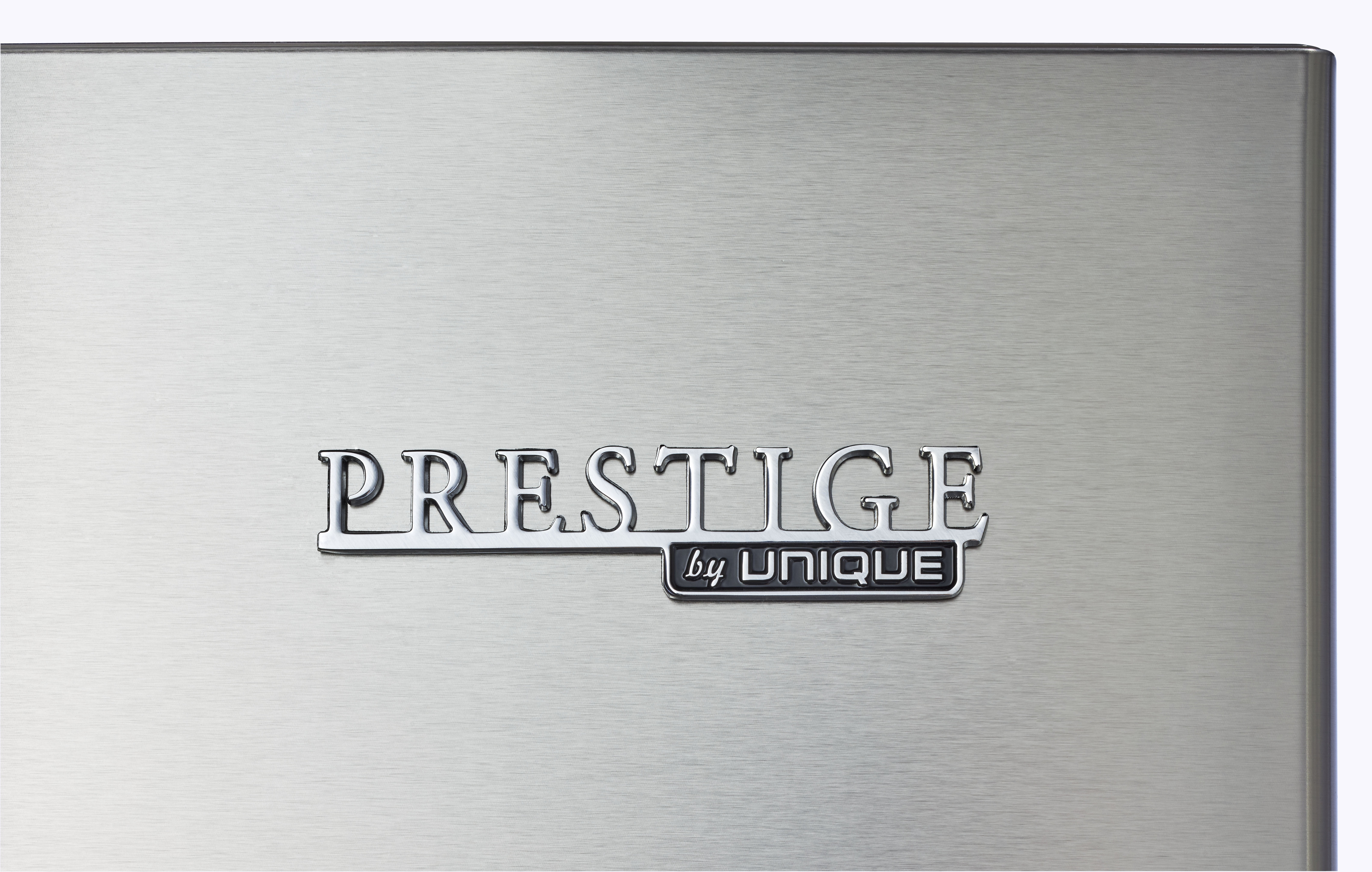 Unique Prestige 21.6" Frost Free 11.7 cu/ft Freestanding Bottom Freezer Refrigerator in Stainless Steel, ENERGY STAR Certified