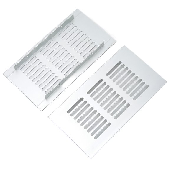 Air Vent Grille Aluminum Alloy Silver Heat Dissipation Ventilation Cover for Closet RV
