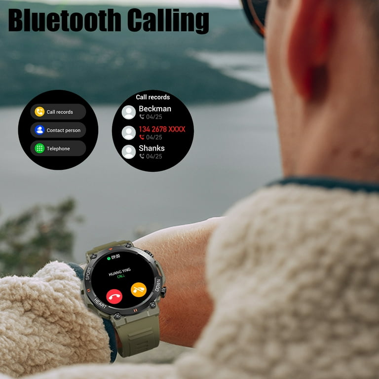 Smart Watch for Men & Android, iPhone, Samsung Smartphones