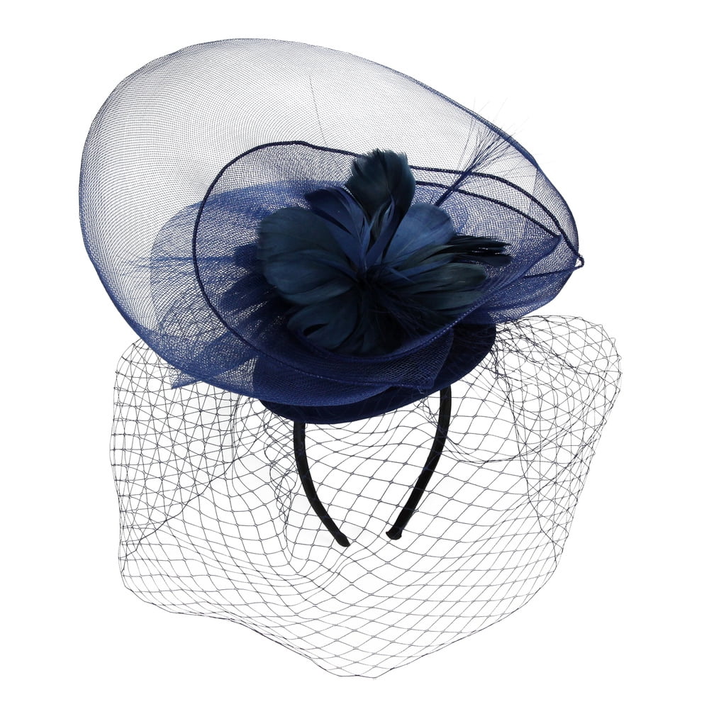 Chic Headwear Double Tilt Veil Mesh 