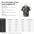 thumbnail image 5 of Rateoe Watercolor Floral Pattern Men's Short Sleeve Classic Shirt, Casual Short-Sleeved Shirt, Lightweight Summer Shirt, Cuban Collar Shirt,Button-Front Shirt-Medium, 5 of 5