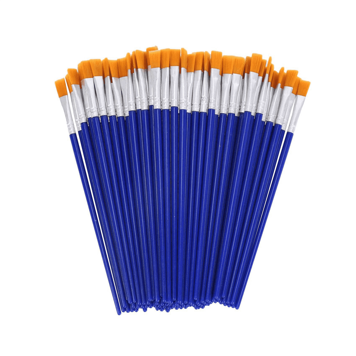 2000 Pcs Flat Paint Brushes, Brush Bulk for Detail Painting,Nylon Hair Brushes Acrylic Oil Watercolor Painting