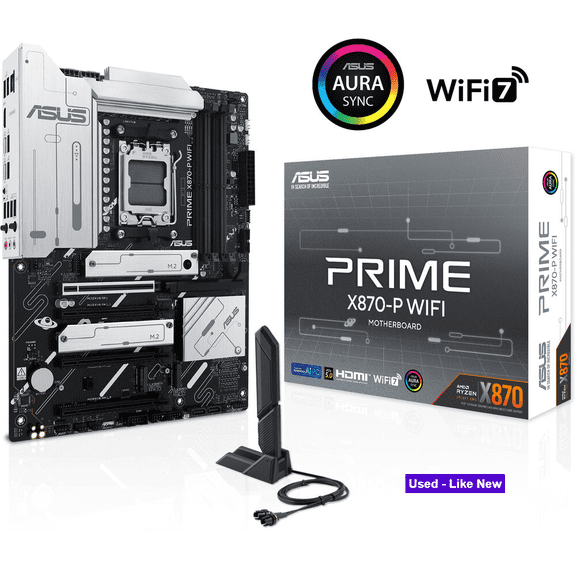 Pre-Owned ASUS Prime X870-P WiFi AMD AM5 ATX Motherboard - PRIMEX870-PWIFI