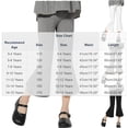 thumbnail image 4 of Loopsun Girls Solid Leggings Thin Cropped Flare Leg Casual Pants, 4 of 5