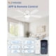 thumbnail image 2 of Ventilador de Techo ZMISHIBO 42" Control por App y Control Remoto Blanco, 2 of 8