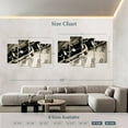 thumbnail image 3 of Elephant Stock Clarinet Wall Art - Horizontal Multi Panel Canvas - Living Room Wall Decor - Music Multi Panel - Beige And Black Decor - 84" x 54", 3 of 4