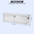 thumbnail image 2 of Mescukay 48" Aluminum Truck Tool Box for Pickup Truck Bed RV Toolbox, Heavy Duty Tool Storage Box, Waterproof Storage Organizer Chest with Handle and Lock, 48"x15"x15", 2 of 6