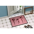 thumbnail image 4 of Dancers Linen Pink Polkadots Door Mat, 4 of 4