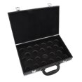 thumbnail image 1 of Boîte à Balles de Billard, Housse en PU Imperméable Poignée Robuste Grande Capacité pour 22 Balles de Billard, 1 of 7