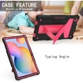 thumbnail image 5 of Epicgadget Case for Samsung Galaxy Tab A7 10.4 SM-T500/T505/T507 (2020) - Dual Layer Protective Hybrid Cover Case With Kickstand For Galaxy Tab A7 10.4 Inch Released in 2020 (Black/Pink), 5 of 5