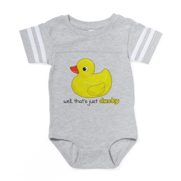 CafePress - Ducky - Cute Infant Baby Football Bodysuit