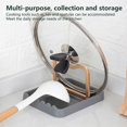 thumbnail image 3 of Pot Lid Rack Groove Design Easy to Clean Multifunctional Cutlery Holder Countertop Organizer Kitchen Gadget, 3 of 8