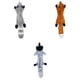 thumbnail image 1 of 3x juguete grande para perros, juguete de peluche chirriante para masticar mascotas, 1 of 9
