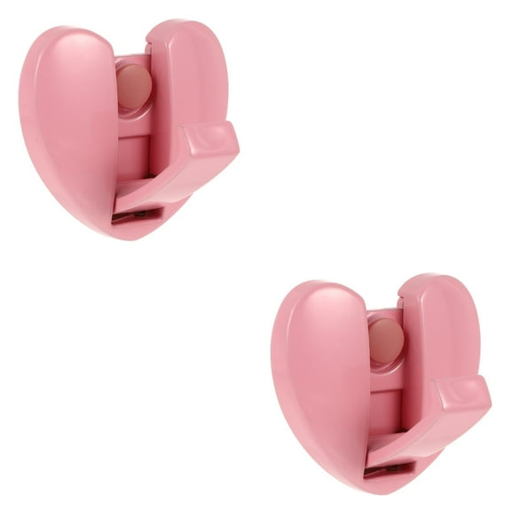 MLINS 2pcs Wall Mounted Coat Hook Creative Heart Shaped Foldable Towel Hook for Bathroom
