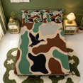 thumbnail image 5 of Manfei Brown Camouflage Print Queen Sheets,Classic Mallard Duck Queen Sheet Sets,4 Pieces,1 Flat Sheet,1 Fitted Sheet and 2 Pillowcases, 5 of 6