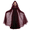Deep Red, variant on Fortwear Hooded Tulle Cape for Women, Sheer Long Mesh Cloak, Halloween Witch Ghost Vampire Cosplay Costume, 5 Colors Available