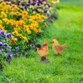 thumbnail image 3 of 2 Uds. Modelo de Pollo de Emulación, Estatua de Pollo, Modelo de Decoración para el Hogar, Juguetes, Decoración de Césped, Decoración de Granja, Estatuilla de Pollo, Animal, 3 of 6