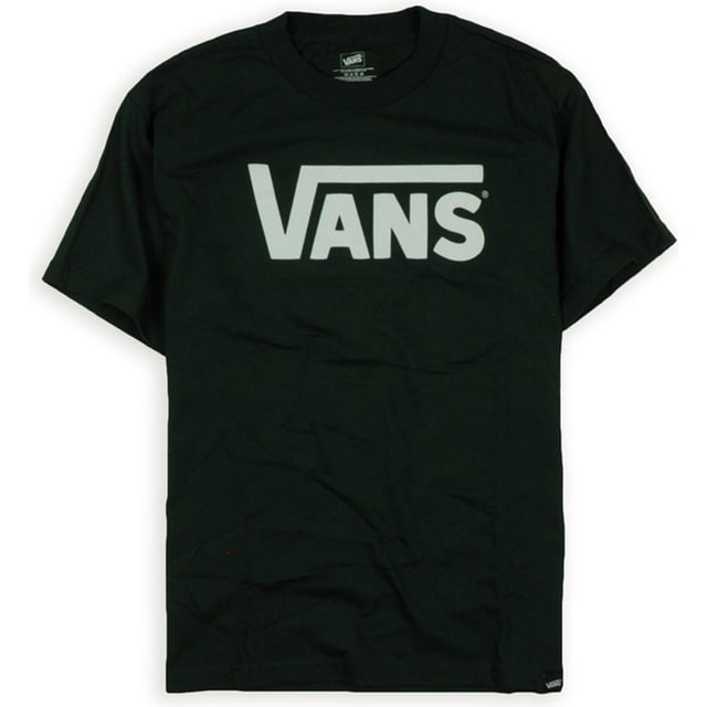 Vans Classic Logo Camiseta gráfica para hombre, verde, grande