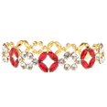 thumbnail image 2 of Diamante de Imitación Nupcial Tiara Coronas Hairband Adornos de Decoración para El Cabello Macarena tiara nupcial de cristal, 2 of 8