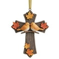 thumbnail image 2 of Maple Leaves Bird Christmas Ornament, Autumn Ornament, for Loss of Loved One, Memorial Gifts for Loss of Mom, Dad - Cozy Cross Hanging Decor, Stained Red Sparrow Xmas Tree Decor,Memorial Birds Gifts, 2 of 4