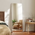 thumbnail image 2 of Easy4Home 56"x21" Full Length Mirror Rectangular Standing Floor Mirror with Round Corner, Silver, 2 of 6