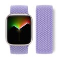 thumbnail image 4 of [Lavanda Británica Tamaño M] Correa Reloj Tejida Nailon Color Macaron Un Bucle Correa Reloj Nailon Apple Color Macaron Adecuado para Apple Watch/2/3/4/5/6/7/8/s9/SE/Ultra2 Mano Repuesto, 4 of 8