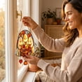 thumbnail image 5 of Halloween Sun Catcher for Window Hanging, Ghost Pumpkin 15cm Acrylic Suncatcher for Windows, Fall Thanksgiving House Warming Gift for Family Friends by MPOISVA, 5 of 7