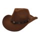 thumbnail image 2 of Sombrero de lana étnico, sombrero de pareja para hombres y mujeres europeos y americanos, sombrero de copa de mezclilla occidental de lana, moda, 2 of 6