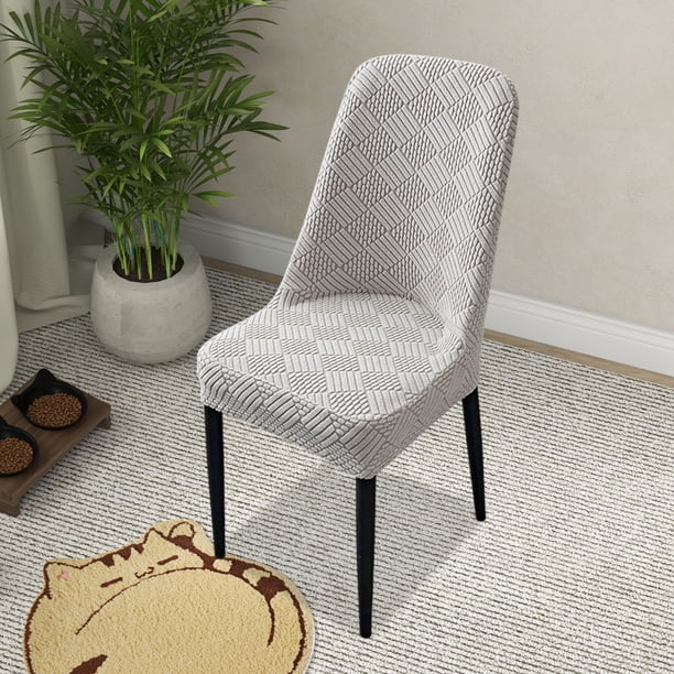 Herunwer Large Arcs Half Pack Elastic Dining Table Chair Cover Half Round Household Chair Cover Cushion Backrest One Universals Chair