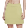 thumbnail image 7 of Crunowin Girls Summer Skorts High Waist A-Line Sporty Two-Piece Color Block Casual Skorts Yellow Size 5T, 7 of 7