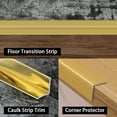 thumbnail image 5 of Multifunctional Wall Molding Trim & Corner Guards & Caulk Strip, Apply in Table Edge Door Frame Baseboard for Protection and Decoration, Shiny Gold, 16.4ft x 0.8in, 5 of 7