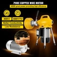 thumbnail image 5 of VEVOR Drain Cleaning Machine, Electric Cleaner Machine fit 3/4 to 5 Inch Pipes with 2 cables, 400W Electric Drain Auger Portable with 8 Cutters Drain Cleaning Machine Plumbing Too, 5 of 9