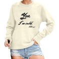 thumbnail image 1 of Gibobby Sudaderas para mujer oferta Sudadera de forro polar de manga larga para mujer(Beige,M), 1 of 4