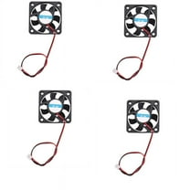 4Pcs 50mm x 50mm x 10mm 5010 DC 12V 0.1A 2Pin Brushless Cooling Fan