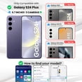 thumbnail image 2 of Entronix Heavy Duty Case Compatible with Galaxy S24 Plus, Shockproof Hard Cover, Purple, 2 of 8