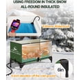 Elevated Base Heated Cat House for Outdoor Cat in Winter, Waterproof & Insulated Feral Cat House
