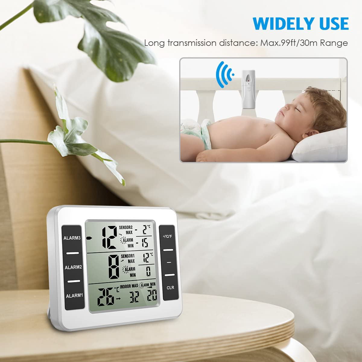 Audible Alarm Temperature Gauge for Freezer Kitchen Home - China  Refrigerator Thermometer, Freezer Thermometer