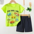 thumbnail image 2 of Miaoju Boys Clothes 2 piece Outfits Color Block T Shirt and Shorts Teen Boy Clothes Kids Summer Clothing Sets, 2 of 3