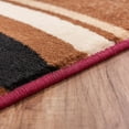 thumbnail image 5 of Well Woven Deco Rings Red Ivory Light Blue Geometric Modern Area Rug, 5 of 5