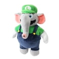 thumbnail image 2 of uiuoutoy Elephant Luigi  Plush Toy Stuffed Animal Doll 11" High Quality ONE, 2 of 7