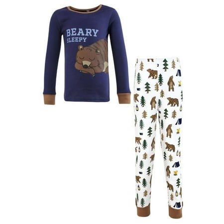 Hudson Baby Boy Cotton Pajama Set, Bear, 12-18 Months