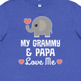 thumbnail image 4 of Inktastic Grammy and Papa love me Grandchild Youth T-Shirt, 4 of 5