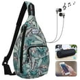 thumbnail image 2 of HAWEE Crossbody Chest Bags for Women Leaf Backpack with One Adjustable Strap Water Repellent, 2 of 7