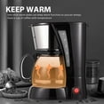 thumbnail image 6 of 4 Cup Drip Coffee Maker, Coffee Pot Machine Permanent Coffee Filter, Mini,20Oz Electric Coffee Maker,650W Black and Stainless Steel Brand: Nehilumn, 6 of 6